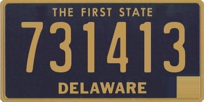 DE license plate 731413