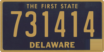 DE license plate 731414