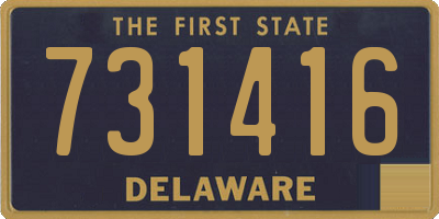 DE license plate 731416