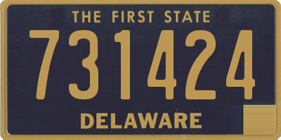 DE license plate 731424
