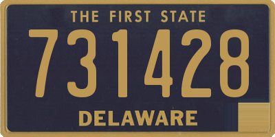 DE license plate 731428