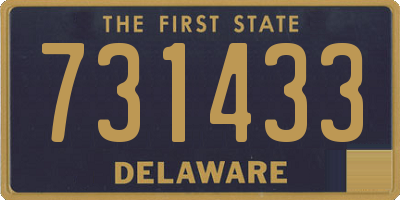 DE license plate 731433