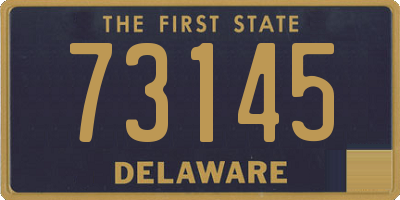 DE license plate 73145
