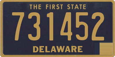 DE license plate 731452