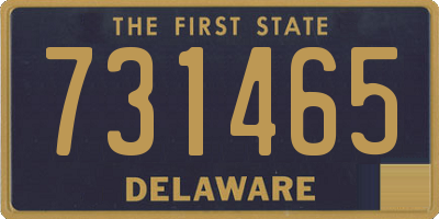 DE license plate 731465