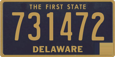DE license plate 731472