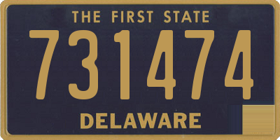 DE license plate 731474