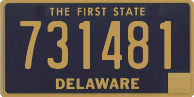 DE license plate 731481