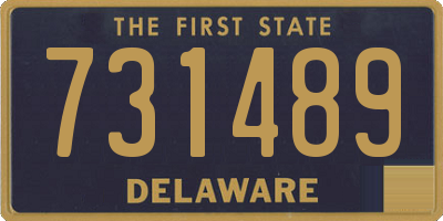 DE license plate 731489