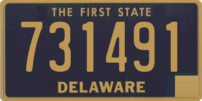 DE license plate 731491