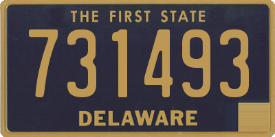 DE license plate 731493
