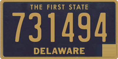 DE license plate 731494