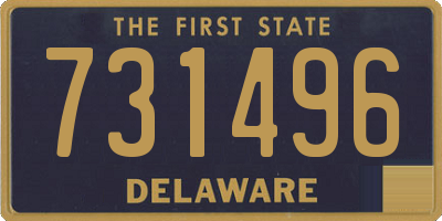 DE license plate 731496