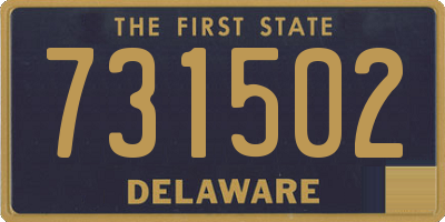 DE license plate 731502