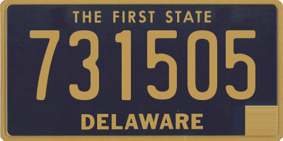 DE license plate 731505