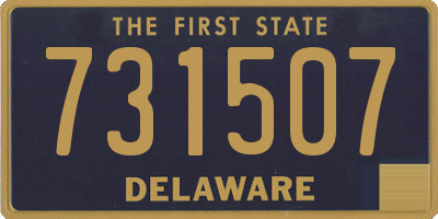 DE license plate 731507