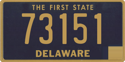 DE license plate 73151