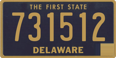 DE license plate 731512
