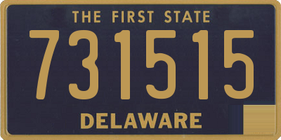 DE license plate 731515