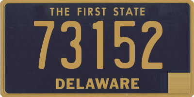 DE license plate 73152