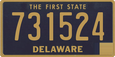 DE license plate 731524