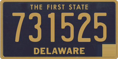 DE license plate 731525