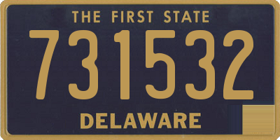 DE license plate 731532