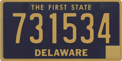 DE license plate 731534