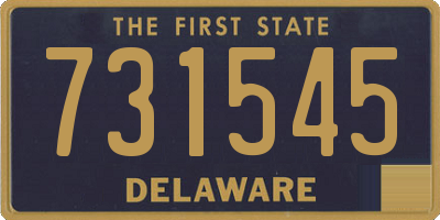 DE license plate 731545