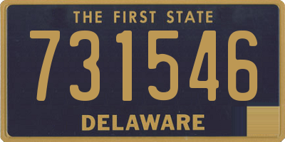 DE license plate 731546