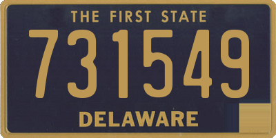 DE license plate 731549
