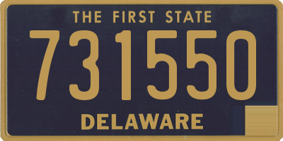 DE license plate 731550