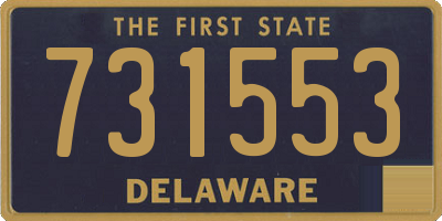DE license plate 731553