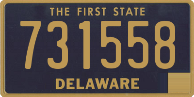 DE license plate 731558