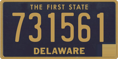 DE license plate 731561