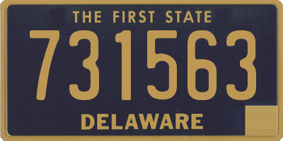 DE license plate 731563