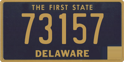 DE license plate 73157