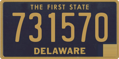 DE license plate 731570