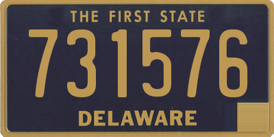 DE license plate 731576