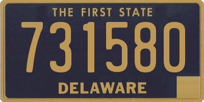 DE license plate 731580