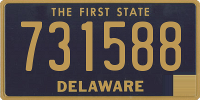 DE license plate 731588