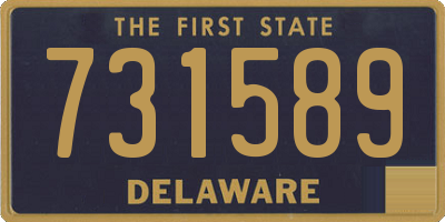 DE license plate 731589