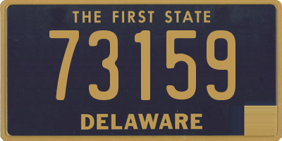 DE license plate 73159
