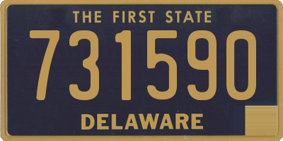 DE license plate 731590