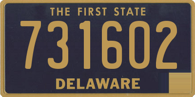 DE license plate 731602
