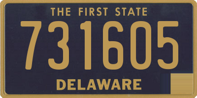 DE license plate 731605