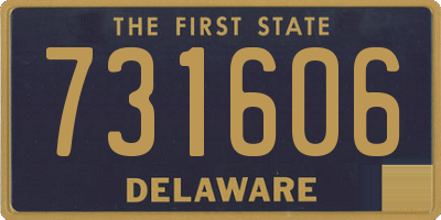 DE license plate 731606