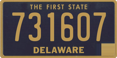 DE license plate 731607