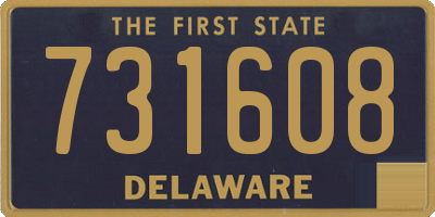 DE license plate 731608