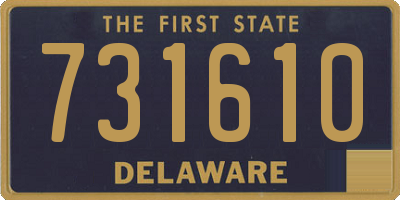 DE license plate 731610